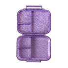 "LekkaBox Glamour mały fioletowy brokatowy lunchbox z przegródkami