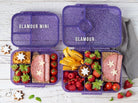 LekkaBox Glamour Purple – mała śniadaniówka z 3 przegródkami