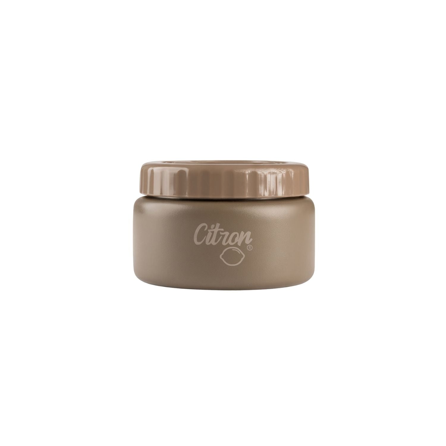 Termos Citron Small Food Jar Brown 250 ml – stal nierdzewna, szczelny, bez BPA, brązowy, dla dzieci i dorosłych, trzyma ciepło do 6h