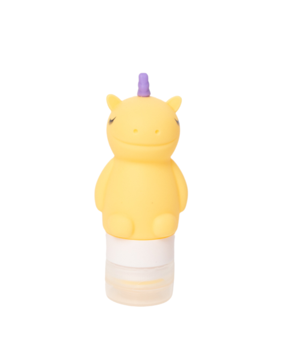 Mini butelki na sos Yumbox – kolorowe jednorożce, szczelne i łatwe w użyciu przez dzieci, kolor: żółty