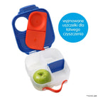 Niebiesko-czerwony mini lunchbox b-box Superman z ruchomą przegrodą
