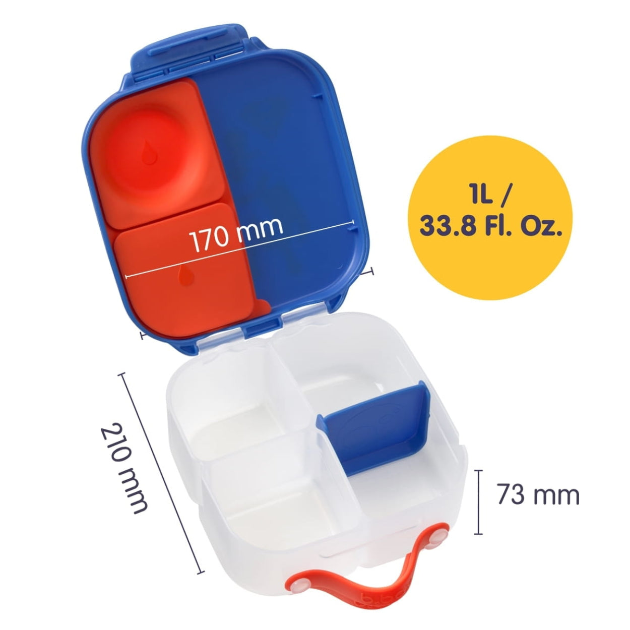 Dziecięcy mini b-box Superman – ergonomiczne i łatwe do otwarcia pudełko