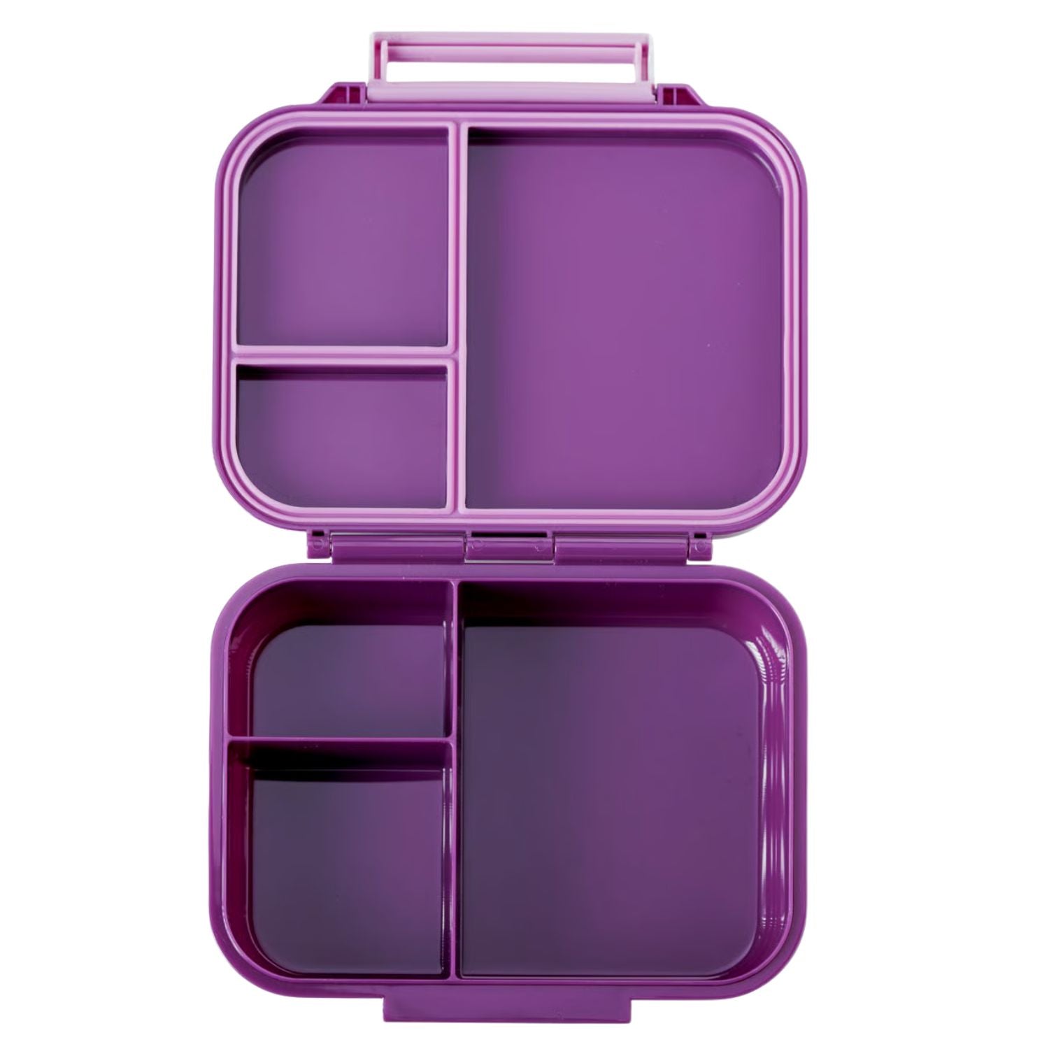 Lekkabox Classic Lilac – lekka mini śniadaniówka z 3 przegródkami, szczelna i bez BPA, idealna do szkoły, przedszkola i pracy, kolor: fioletowy