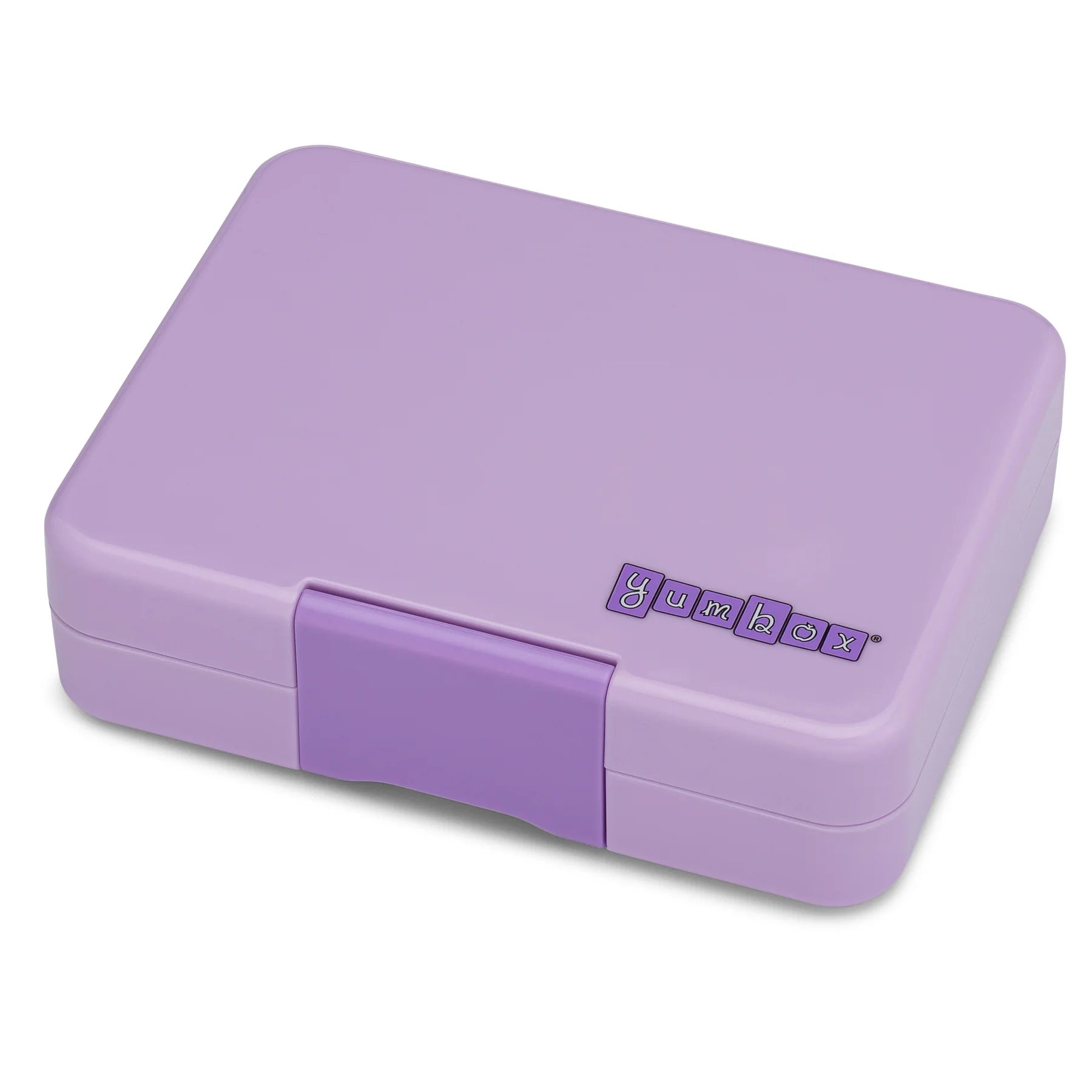 Yumbox Snack mini-lunchbox Lavande Purple/Unicorn– kompaktowy lunchbox z 3 przegródkami i szczelną pokrywką dla dzieci, kolor: fioletowy