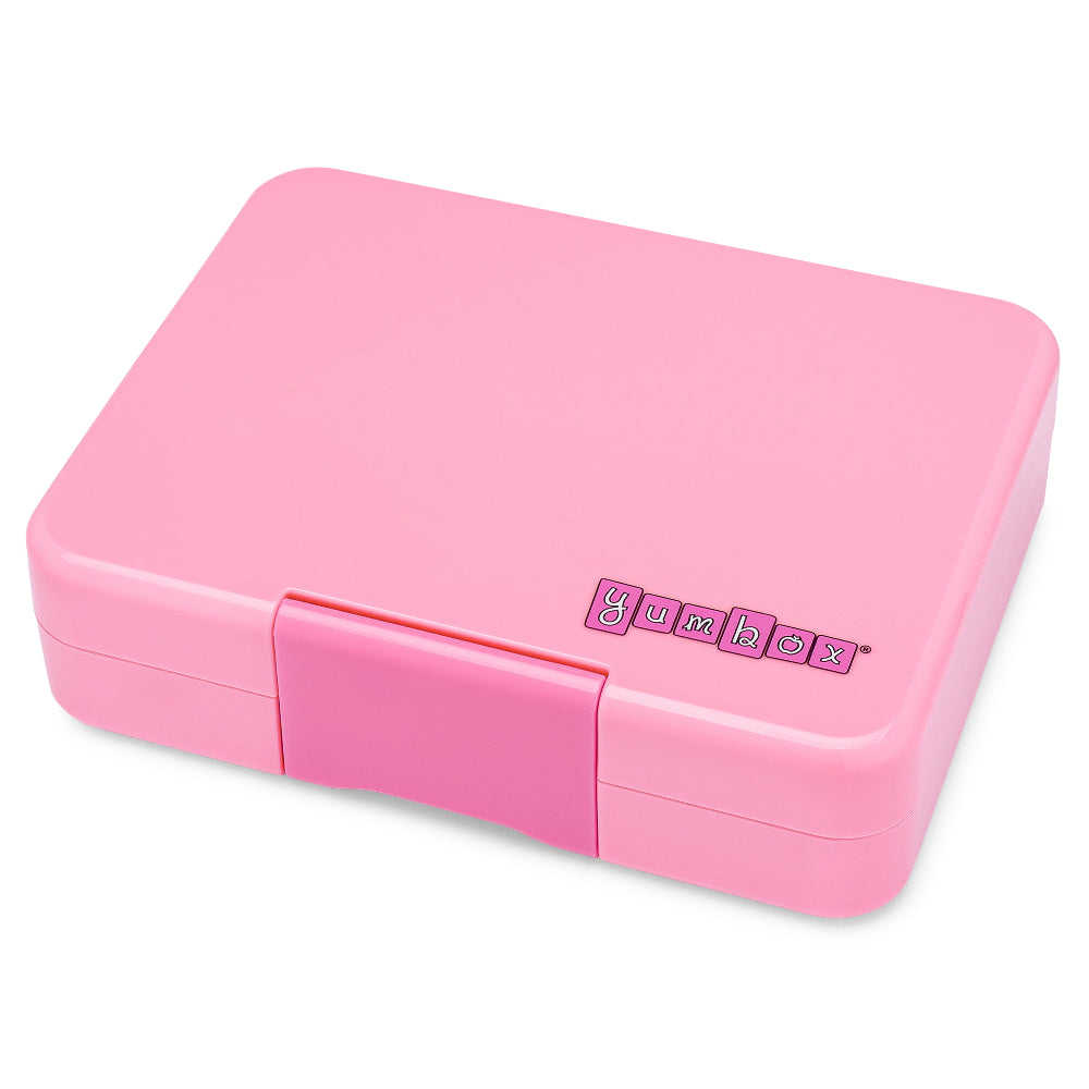 Yumbox Snack mini-lunchbox Power Pink/Rainbow – kompaktowy lunchbox z 3 przegródkami i szczelną pokrywką dla dzieci, kolor: różowy