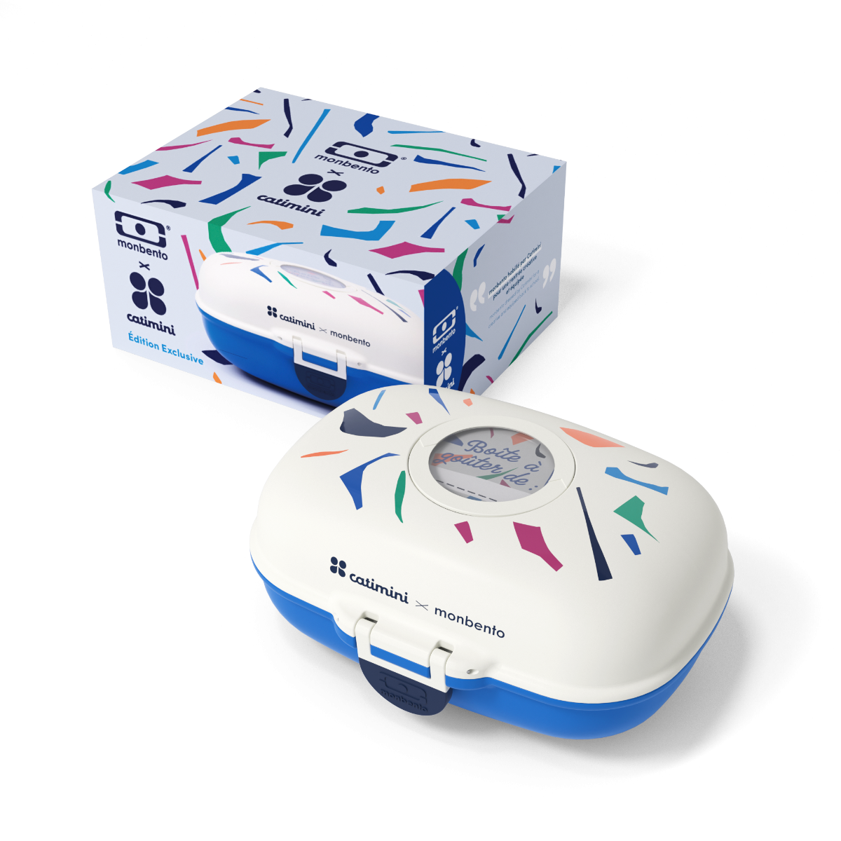MONBENTO GRAM pojemnik dla dzieci, 0.6 l, Catimini Blue Terrazzo Monbento Lunch Boxes & Totes | TwójLunchBox
