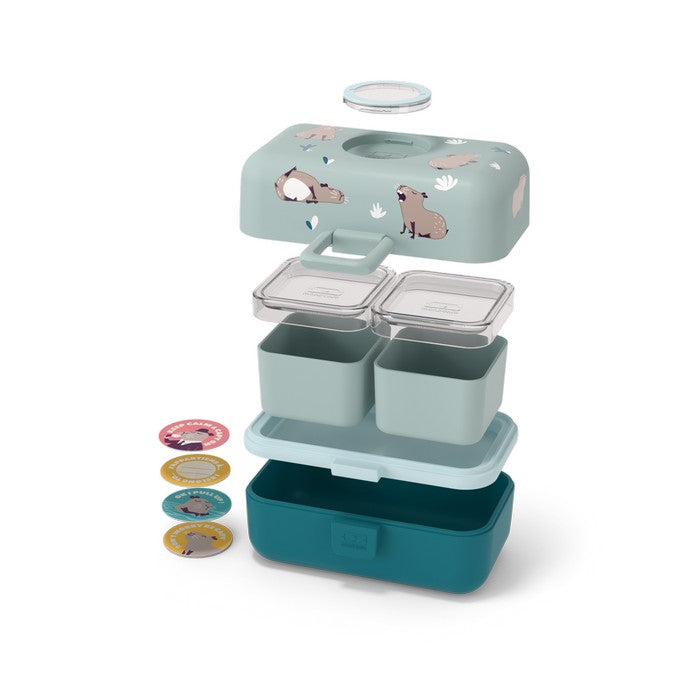 MONBENTO TRESOR bento box dla dzieci, 0.8 l, Capibara Monbento Lunch Boxes & Totes | TwójLunchBox