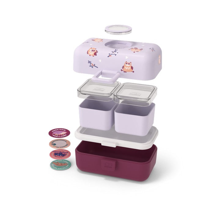 MONBENTO TRESOR bento box dla dzieci, 0.8 l, Owl Monbento Lunch Boxes & Totes | TwójLunchBox