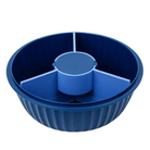 Pojemnik z przegródkami Yumbox Poke Bowl Hawaii Blue – 1l pojemności, szczelna pokrywka, bezpieczny i funkcjonalny, kolor: niebieski