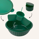 Pojemnik z przegródkami Yumbox Poke Bowl Kale Green – 1l pojemności, szczelna pokrywka, bezpieczny i funkcjonalny, kolor: zielony