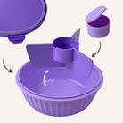 Pojemnik z przegródkami Yumbox Poke Bowl Maui Purple – 1l pojemności, szczelna pokrywka, bezpieczny i funkcjonalny, kolor: fioletowy