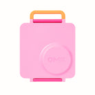 OmieBox Pixie Pink – pastelowo-różowy lunchbox z termosem, przegródkami i uchwytem, idealny do szkoły i przedszkola.