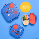 Niebiesko-czerwony mały pojemnik b-box snackbox Superman na drobne przekąski