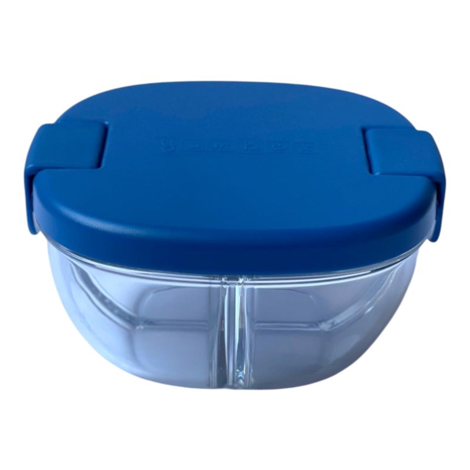 Pojemnik na przekąski Snack Bowl Yumbox – kompaktowy, z 3 przegródkami i szczelną pokrywką, idealny na przekąski, kolor: navy blue (granatowy)