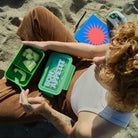 Lunch box Bon Appétit Green – zielona śniadaniówka z przegródką, ze sztućcami, ekologiczny, do zmywarki.