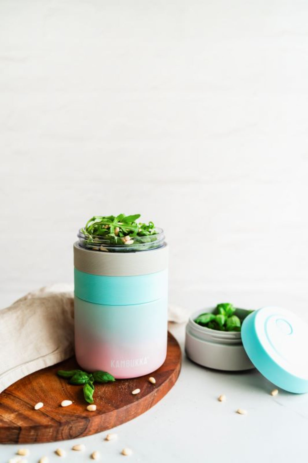 Kambukka Microwavable – przegródka do termosu 600 ml, do mikrofalówki, łatwy montaż, oszczędność miejsca i zero dodatkowych naczyń.