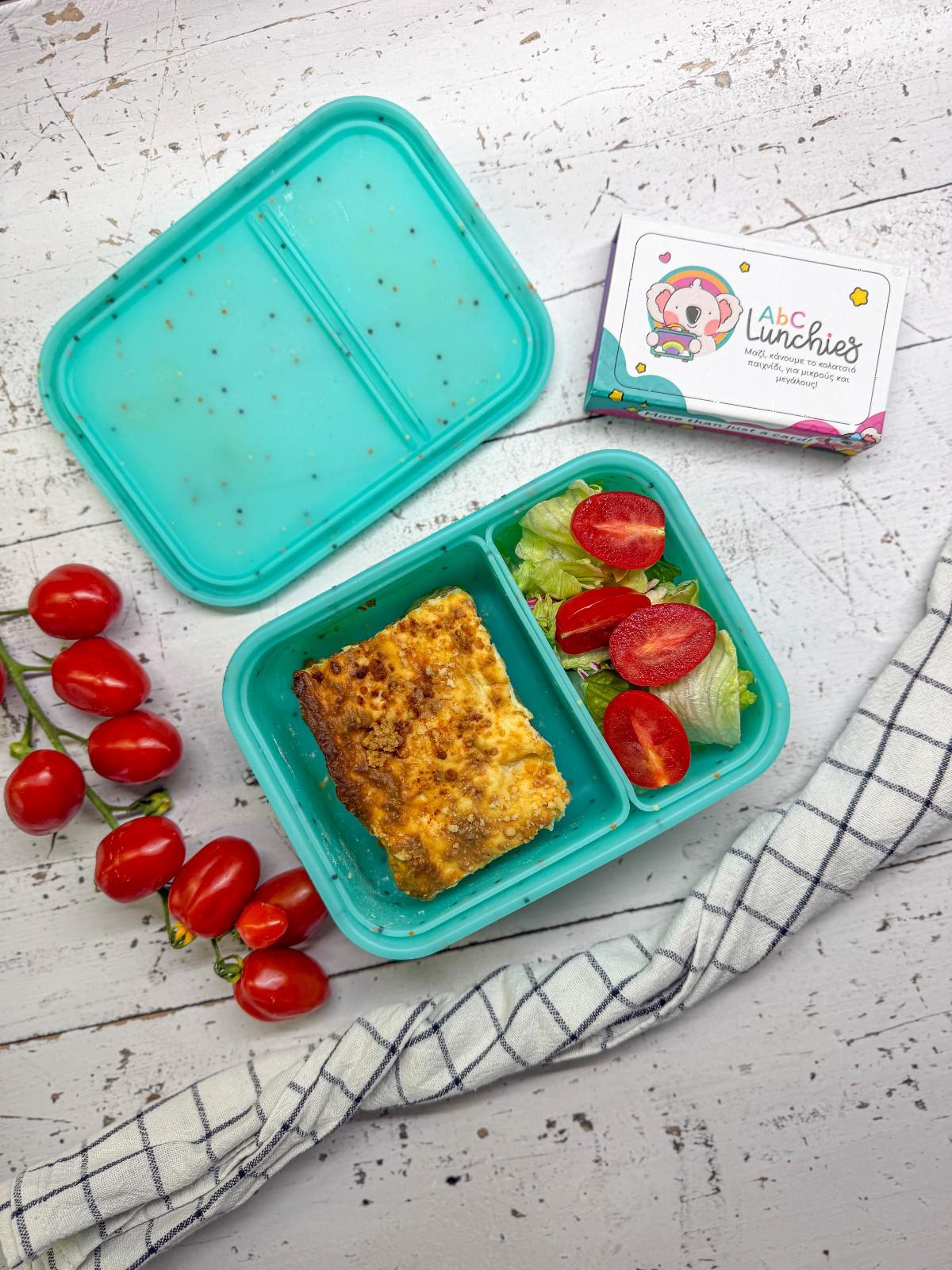ABC Lunchies Aqua Pop – szczelne dwukomorowe pudełko lunchowe bez BPA