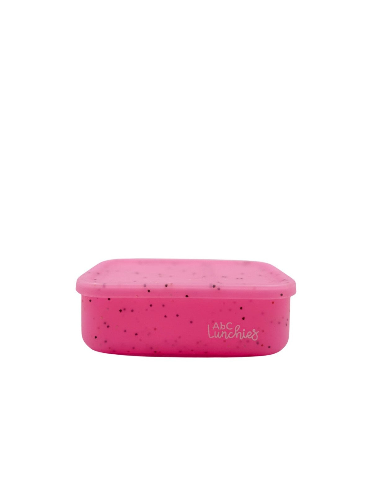 Różowy silikonowy lunchbox z 2 przegródkami ABC Lunchies Berry Popy