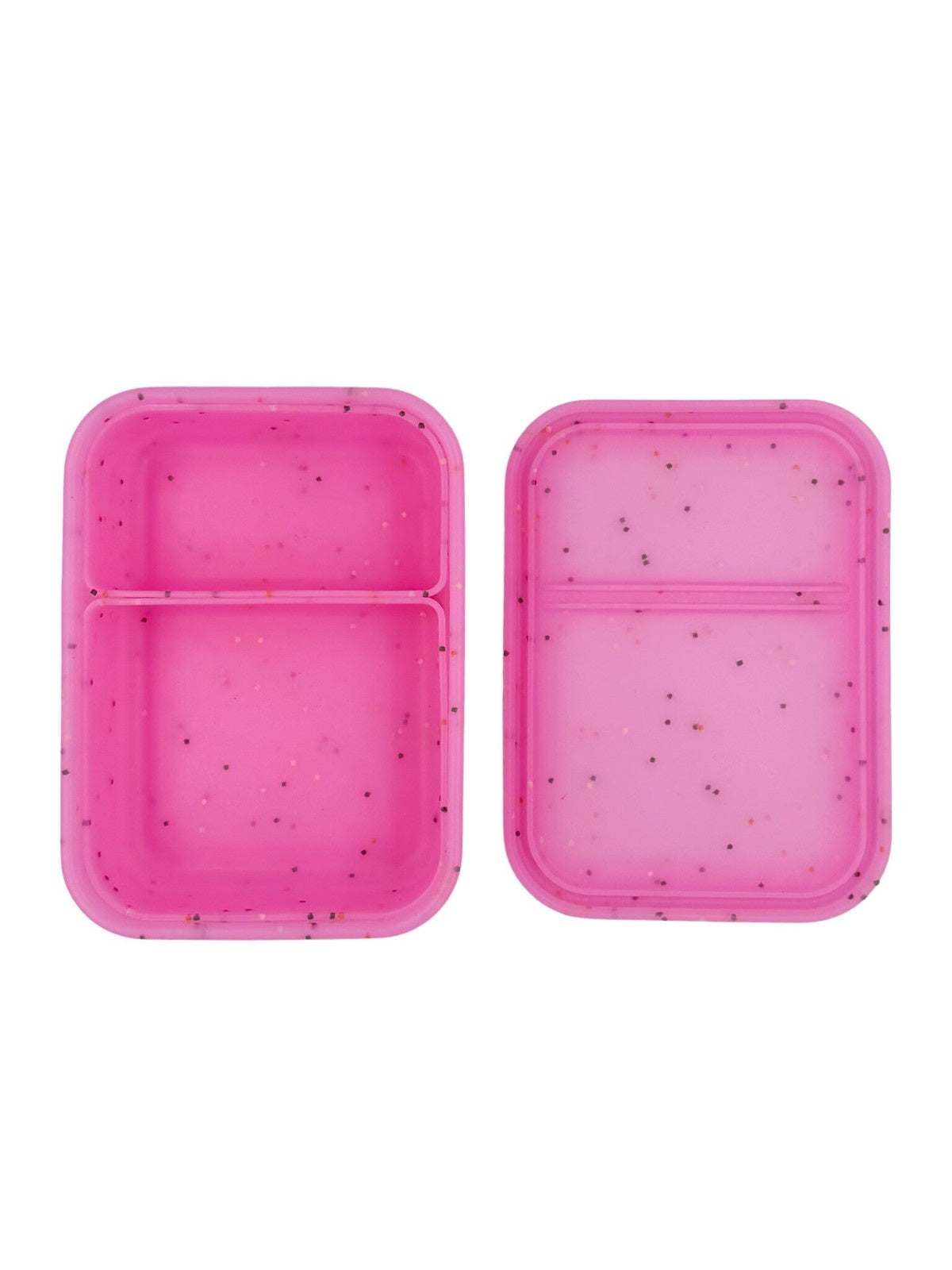 Różowo dwudzielny pojemnik śniadaniowy z silikonu ABC Lunchies Berry Pop