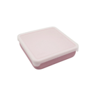 Silikonowy pojemnik na kanapki Melii - łatwe otwieranie, trwały, odporny na zarysowania, bezpieczny dla zdrowia, idealny do pracy i szkoły, kolor: różowy