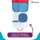 Silikonowy pojemnik B.box – szczelny, elastyczny, idealny do lunchboxa i mikrofalówki, kolor: niebieski