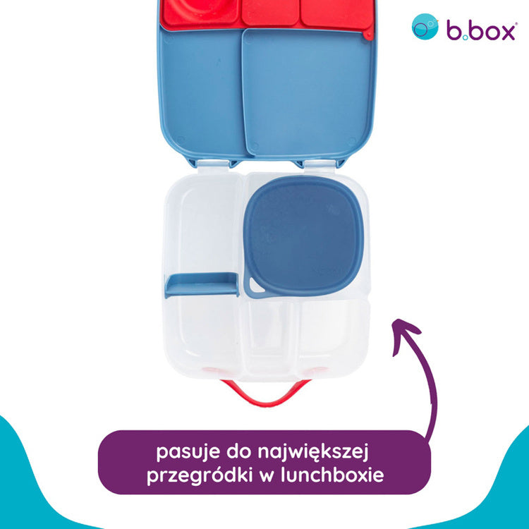 Silikonowy pojemnik B.box – szczelny, elastyczny, idealny do lunchboxa i mikrofalówki, kolor: niebieski