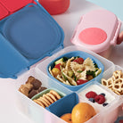 Silikonowy pojemnik B.box – szczelny, elastyczny, idealny do lunchboxa i mikrofalówki, kolor: niebieski