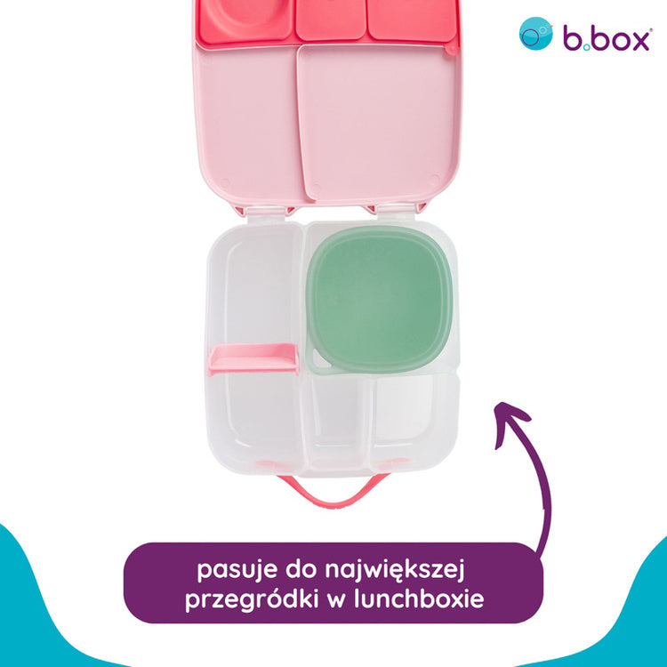 Silikonowy pojemnik B.box – szczelny, elastyczny, idealny do lunchboxa i mikrofalówki, kolor: zielony