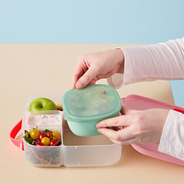 Silikonowy pojemnik B.box – szczelny, elastyczny, idealny do lunchboxa i mikrofalówki, kolor: zielony