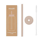 Nakrętka ze słomką Muuki Lounge Straw Cup Desert Rose do butelki szklanej 720 ml