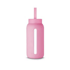 Zestaw Lounge Straw Muuki Flamingo Pink: różowa nasadka i długa słomka do bidonu 720 ml