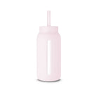 Zestaw Muuki Marshmallow: bladoróżowa nakładka i słomka do butelki 720 ml