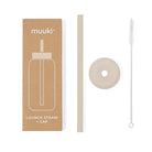 Nakrętka ze słomką Muuki Lounge Straw Cup Summer Sand do dużej butelki 720 ml