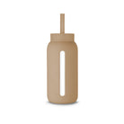 Zestaw Muuki 720 ml: silikonowa słomka i nakrętka w kawowym kolorze Milk Coffee