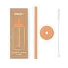 Słomka do butelki Muuki 720 ml w kolorze Tropical Papaya