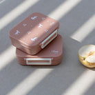Citron Snack Box Blush Pink tritanowy pojemnik na przekąski - 3 przegródki, szczelny, łączony silikon, bez BPA