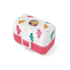 Monbento Tresor Birds – lunchbox dla dzieci z 3 pojemnikami. Lekki, szczelny i łatwy w otwieraniu. Idealny do szkoły, na wycieczkę i piknik, wzór: ptaszki