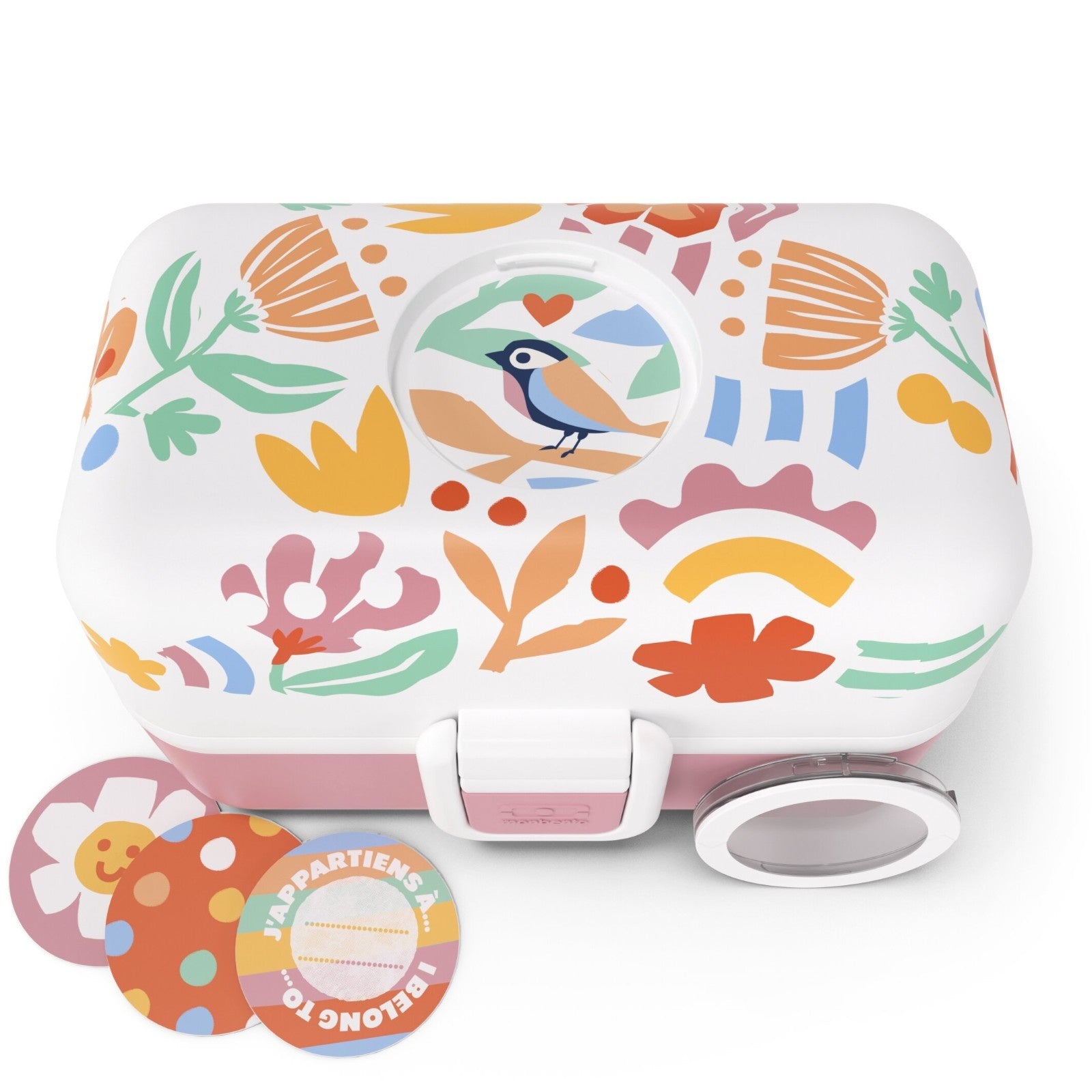 Wielokolorowy bento box dla dzieci 800 ml Monbento Tresor Papercut