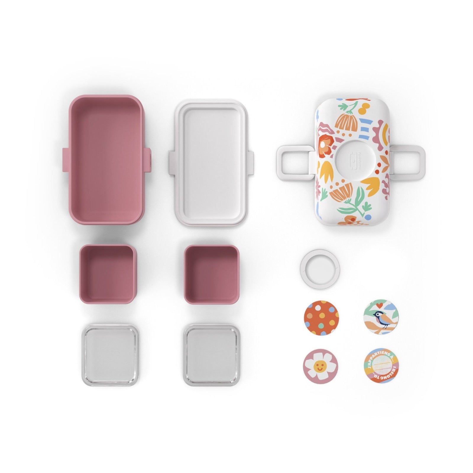 Dziecięcy bento box Monbento Tresor Papercut z 2 piętrami