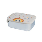 Śniadaniówka The Cotton Cloud Rainbow – 1000 ml, miękka pokrywka, przegródka, uroczy design, idealny do szkoły / przedszkola, wzór: tęcza