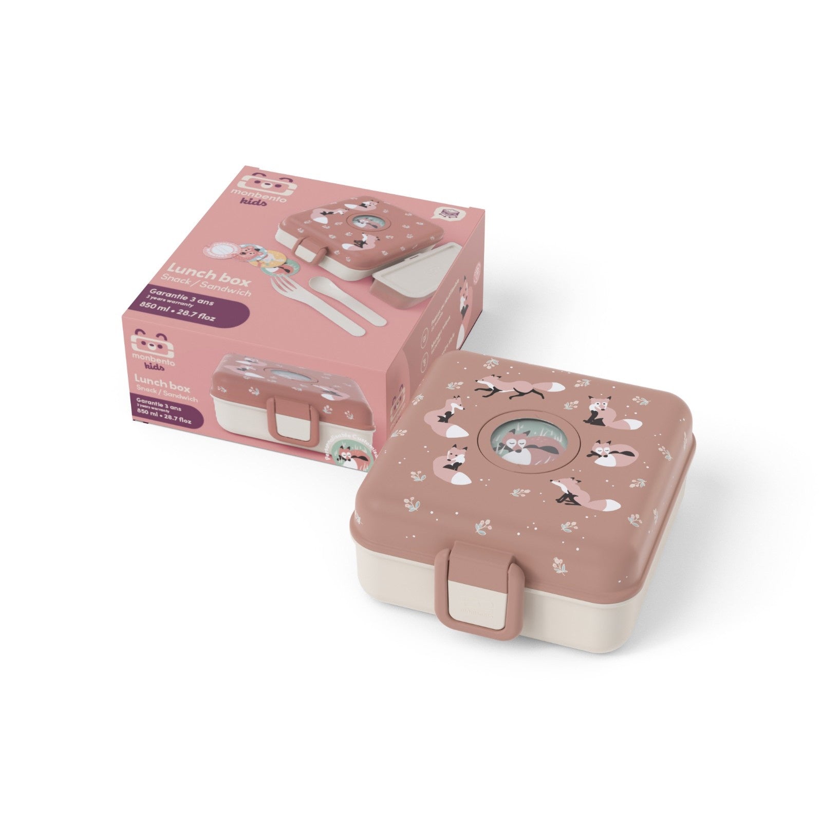 Monbento Snacky Fox – poręczny mini lunchbox dopasowany do małych dłoni