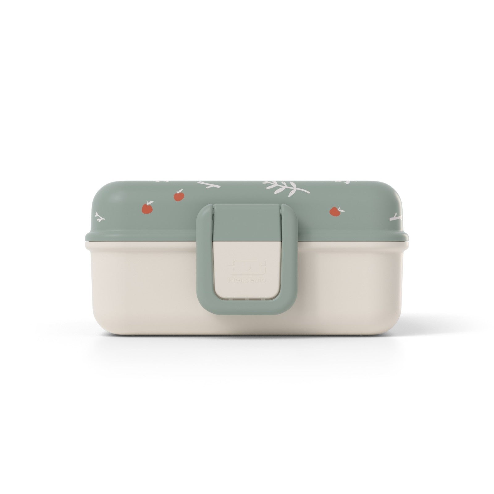 Zielony dziecięcy lunchbox na przekąski Monbento Snacky Racoon