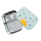 Śniadaniówka The Cotton Cloud Sunshine – 1000 ml, miękka pokrywka, przegródka, uroczy design, idealny do szkoły / przedszkola, wzór: słońce