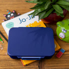 Lekkabox Classic Cosmic– lekka, niebieska śniadaniówka z 4 przegródkami, szczelna i bez BPA, idealna do szkoły, przedszkola i pracy.