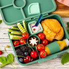 Lekkabox Classic Forest – lekka śniadaniówka z 4 przegródkami, szczelna i bez BPA, idealna do szkoły, przedszkola i pracy.