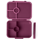 Lekkabox Classic Plum – lekka, różowa śniadaniówka z 4 przegródkami, szczelna i bez BPA, idealna do szkoły, przedszkola i pracy.