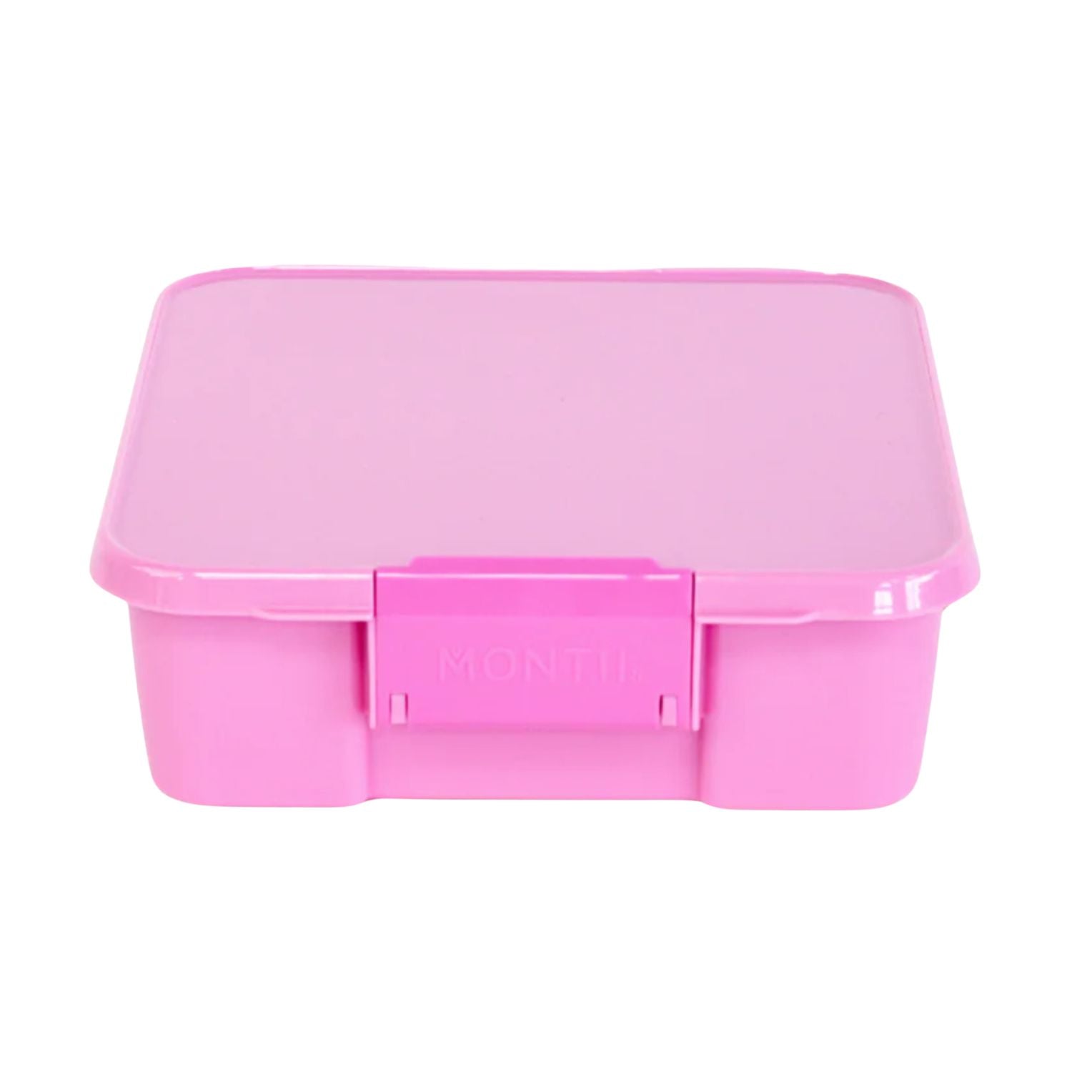 LunchBox MontiiCo Floss – 3 przegrody, szczelny, lekki i idealny na śniadanie do szkoły lub przedszkola, kolor: różowy