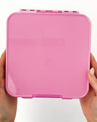 LunchBox MontiiCo Floss – 3 przegrody, szczelny, lekki i idealny na śniadanie do szkoły lub przedszkola, kolor: różowy