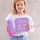 LunchBox MontiiCo Rainbow Roller – 3 przegrody, szczelny, lekki i idealny na śniadanie do szkoły lub przedszkola, wzór: tęcza
