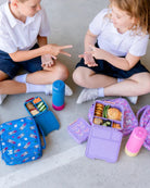 LunchBox MontiiCo Rainbow Roller – 3 przegrody, szczelny, lekki i idealny na śniadanie do szkoły lub przedszkola, wzór: tęcza